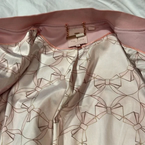Ted Baker Women embroidered light weight jacket size 2 (US 4-6) pink - Picture 12 of 13